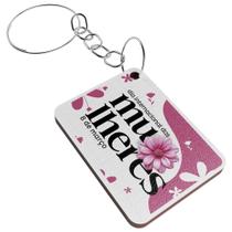 Chaveiro MDF Lembrancinha _ Dia das Mulheres