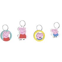 Chaveiro MDF Peppa Pig - 1 Pacote 4 peças - Festcolor - Rizzo.