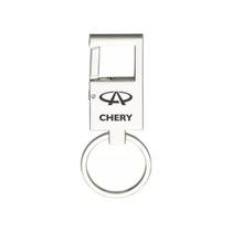 Chaveiro Metal Espelhado Mosquetão Para Chery - E