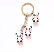 Chaveiro Metal Pandas