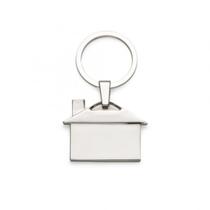 Chaveiro Metal Plaquinha Formato De Casa De Luxo