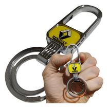 Chaveiro Metal Renault Mosquetão Argola Dupla Chave Carro Moto Luxo