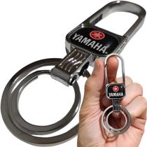 Chaveiro Metal Yamaha Argola Dupla Mosquetão Acessório Chave Moto Presente Chaveiro Metal Yamaha Argola Dupla Mosquetão Acessório Chave Moto Presente