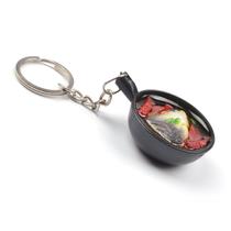 Chaveiro Mini Claypot Rice PVC Imitation Food Key Chaveiro Mini Claypot Rice PVC Imitation Food Key