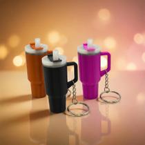 Chaveiro Mini Copo Rosqueável Prático, Leve e Reutilizável -
