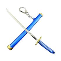 Chaveiro Mini Espada Samurai Roronoa Zoro Para Homens, Katana De Anime Com Estojo De Plástico,