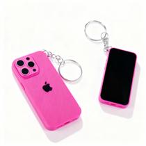 Chaveiro Mini iPhone 16 Miniatura Decorativa e Estilosa para Bolsas e Chaves