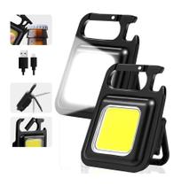 Chaveiro Mini Lanterna Led Potente Recarregável Mosquetão Chaveiro Mini Lanterna Led Potente Recarregável Mosquetão