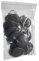 Chaveiro Mini-TAG M-i-f-a-r-e Preto 10 unid. Chaveiro Mini-TAG M-i-f-a-r-e Preto 10 unid.