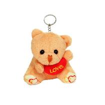 Chaveiro Mini Ursinho de Pelúcia com Coração Love - KOPECK