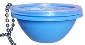 Chaveiro Miniatura Tigela Maravilhosa Azul céu Tupperware