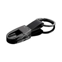 Chaveiro Minimalista Masculino Em Couro, Elegante, Para Chaves De Carro, Com Costura Premium