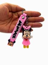 Chaveiro Minnie 3D Disney Emborrachado Pingente Variado 8cm