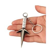 Chaveiro Modelo De Espada Samurai Katana Kunai De Metal Naruto Namikaze Minato De 9cm, Brinquedo De