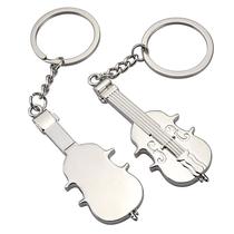 Chaveiro: modelo de instrumento musical com pingente de violino criativo
