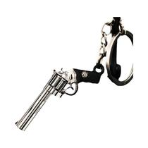 Chaveiro Modelo De Mini Arma 5cm Python 357 Pingente De Metal Joia Suporte Para Chaves Para Crianças