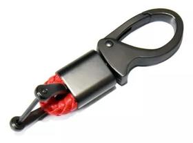 Chaveiro Mosquetão Automotivo Couro Vermelho Luxo Premium Chaveiro Mosquetão Automotivo Couro Vermelho Luxo Premium
