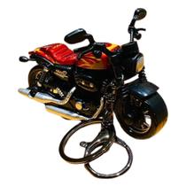 Chaveiro Motocicleta Harley Davidson De Pvc Fricção Vermelho