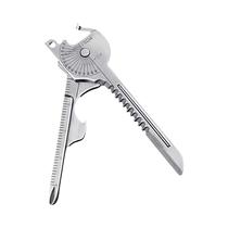 Chaveiro Multiferramenta Compacto 8 Em 1: Alicate, Chave De Fenda E Abridor De Garrafas Para Camping