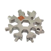 Chaveiro Multifunção Chaves de Fenda Phillips boca e Allen - Ferramenta Snowflake Prata Chaveiro Multifunção Chaves de Fenda Phillips boca e Allen - Ferramenta Snowflake Prata