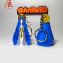 Chaveiro N. Sra Aparecida 3D Católico - Fé e Proteção em Cores Vibrantes para Chaves e Bolsas Chaveiro N. Sra Aparecida 3D Católico - Fé e Proteção em Cores Vibrantes para Chaves e Bolsas