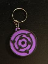 Chaveiro Naruto Conjunto de 5 Chaveiros com Símbolos de Sharingan e Rasengan em Vermelho e Roxo para Fãs Chaveiro Naruto Conjunto de 5 Chaveiros com Símbolos de Sharingan e Rasengan em Vermelho e Roxo para Fãs
