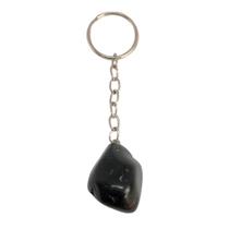 Chaveiro Natural Pedra Turmalina Negra Polida - Proteção - Equilíbrio Pedras Naturais