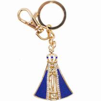 Chaveiro Nossa Senhora Aparecida Azul 4.7cm Chaveiro Nossa Senhora Aparecida Azul 4.7cm