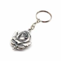 Chaveiro Novena das Rosas Santa Teresinha Prata Velha