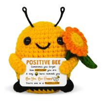 Chaveiro OASSIE Mini Positive Crochet Bee 10x7,5cm Chaveiro OASSIE Mini Positive Crochet Bee 10x7,5cm