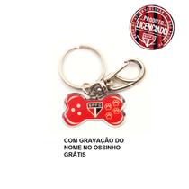 Chaveiro Oficial com Mosquetão Ossinho + Gravação São Paulo Chaveiro Oficial com Mosquetão Ossinho + Gravação São Paulo