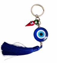 Chaveiro Olho Grego Em Murano Proteção Contra Inveja