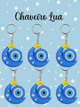 Chaveiro Olho Grego Lua sorte lembrancinha chaveiro fofo professores aniversário festa papelaria revenda barato