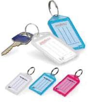 Chaveiro Organizador Plastico Etiquetas Cores Waleu 100UN