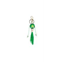 Chaveiro Ossaim Folha Verde em Murano 16 Cm Chaveiro Ossaim Folha Verde em Murano 16 Cm