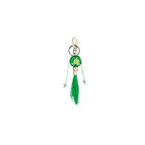 Chaveiro Ossaim Folha Verde em Murano 16 Cm