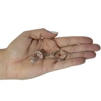 CHAVEIRO OVO FACETADO CRISTAL - (2 a 6)cm