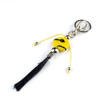 Chaveiro Oxumarê Serpente Amarelo e Preto 15 cm em Murano