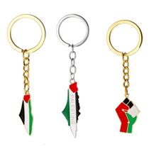 Chaveiro Palestine Fist & Map Chaveiro de metal esmaltado Chaveiro Palestine Fist & Map Chaveiro de metal esmaltado