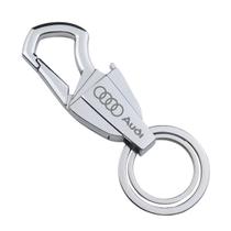 Chaveiro Para Audi Prata Cromado Metálico Q3 A3 A4 A5 Q5 - J Chaveiro Para Audi Prata Cromado Metálico Q3 A3 A4 A5 Q5 - J