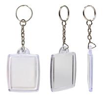 Chaveiro Para Foto 3X4 Acrílico Retangular 50 Unidades