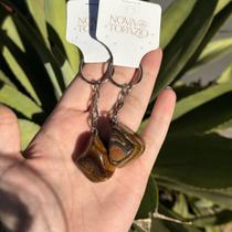 Chaveiro pedra rolada- olho de tigre Chaveiro pedra rolada- olho de tigre
