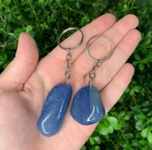 Chaveiro pedra rolada- quartzo azul Chaveiro pedra rolada- quartzo azul