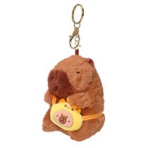 Chaveiro Pelucinha Capivara com Bolsinha 11cm CAA TOYS - Chaveiro Pelucinha Capivara com Bolsinha 11cm CAA TOYS -