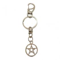 Chaveiro Pentagrama mini 12 cm em Metal Niquelado Chaveiro Pentagrama mini 12 cm em Metal Niquelado