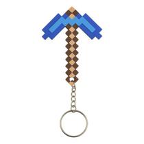 Chaveiro Picareta De Diamante Minecraft Action Figure