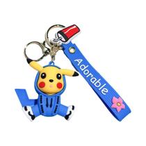 Chaveiro Pikachu Koda Duck Pokémon 2024 Novo Joia De Desenho Animado Figuras De Boneco Pingente