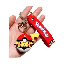 Chaveiro Pikachu Poké Ball Para Amantes De Pokémon Adiciona Charme Às Chaves Ou Mochila Presente