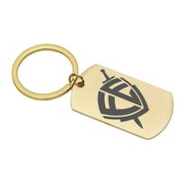 Chaveiro Pingente De Metal Escudo Fé Religioso 4 Cores LUXO
