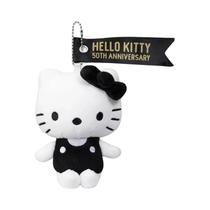 Chaveiro Pingente Hello Kitty Edição Limitada 50º Aniversário Preto Puro Branco Coração De Menina Chaveiro Pingente Hello Kitty Edição Limitada 50º Aniversário Preto Puro Branco Coração De Menina